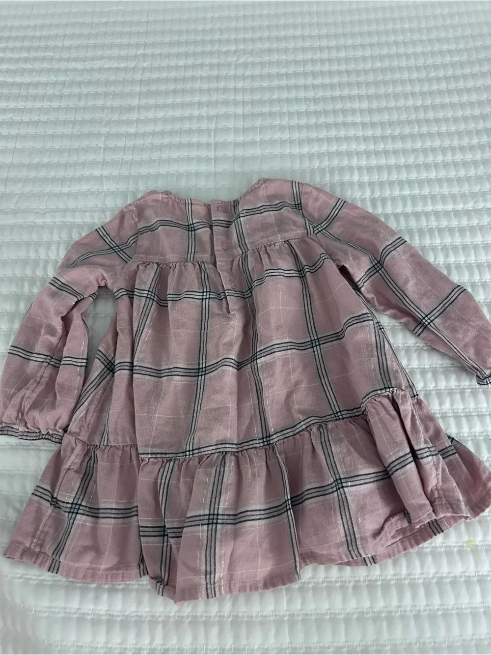 Carters Pink Plaid Ruffle Set with Matching Bloomers. Size 24M
